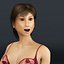 3d model of young female rigged underwear
