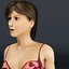 3d model of young female rigged underwear