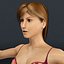 3d model of young female rigged underwear