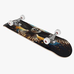 Complete Skateboard with Majestic Eagle Graphic Art model