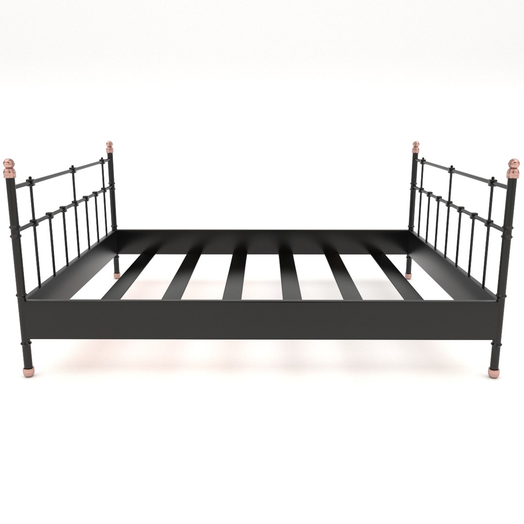 3D model vintage victorian double bed frame TurboSquid 2006967