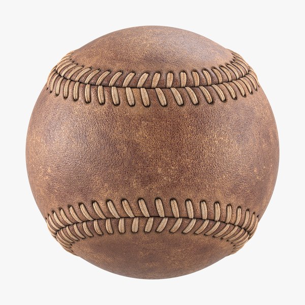 Old Baseball Ball 3D