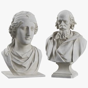 3D model sculptures bust aphrodite tennyson