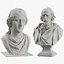 Collection Sculptures Bust Aphrodite and Bust Tennyson