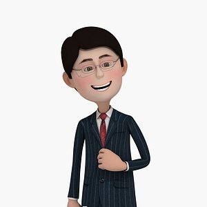 Cartoon man 3D model