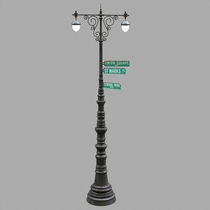 Street lamp 2 3D