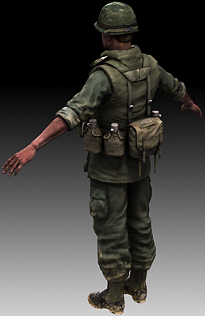 Veteran Vietnam War 3d Model