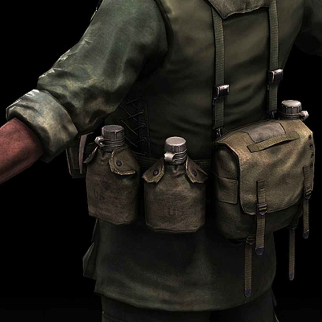 Veteran Vietnam War 3d Model