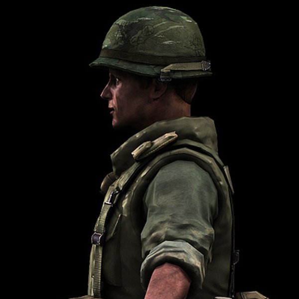 Veteran Vietnam War 3d Model