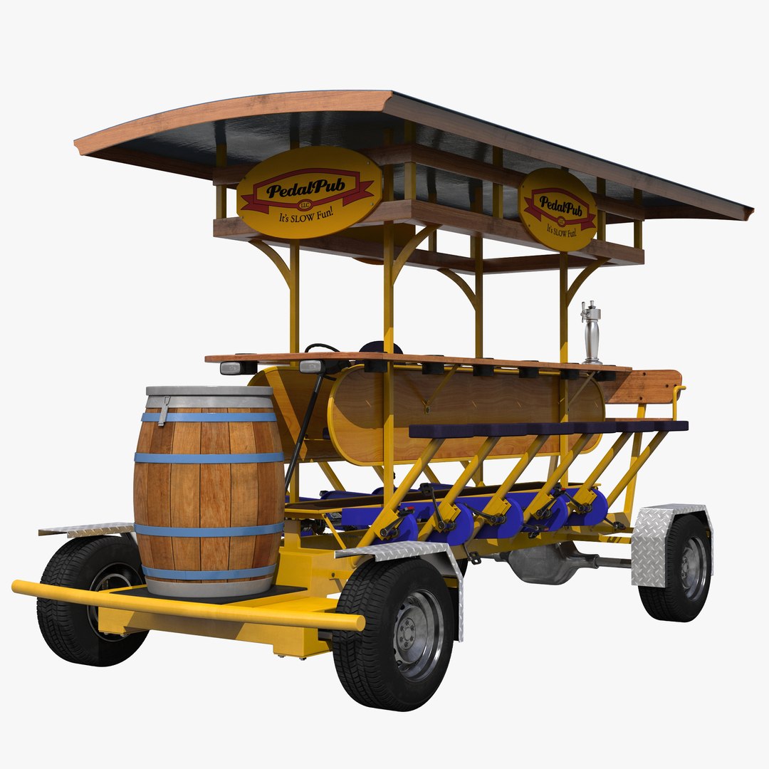Pedal Pub 3D Model 3D model preview