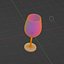 High-Quality Wine Glass FBX Model