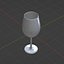 High-Quality Wine Glass FBX Model