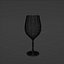 High-Quality Wine Glass FBX Model