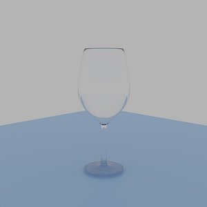 3D High-Quality Wine Glass FBX Model