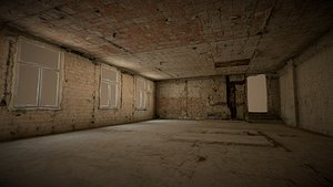 Gloomy brick room 3D model
