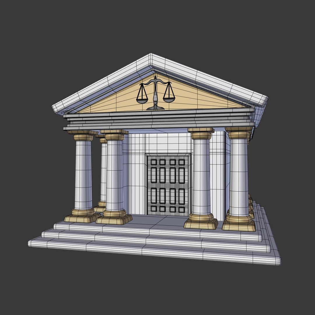 3D Courthouse Model - TurboSquid 1362600