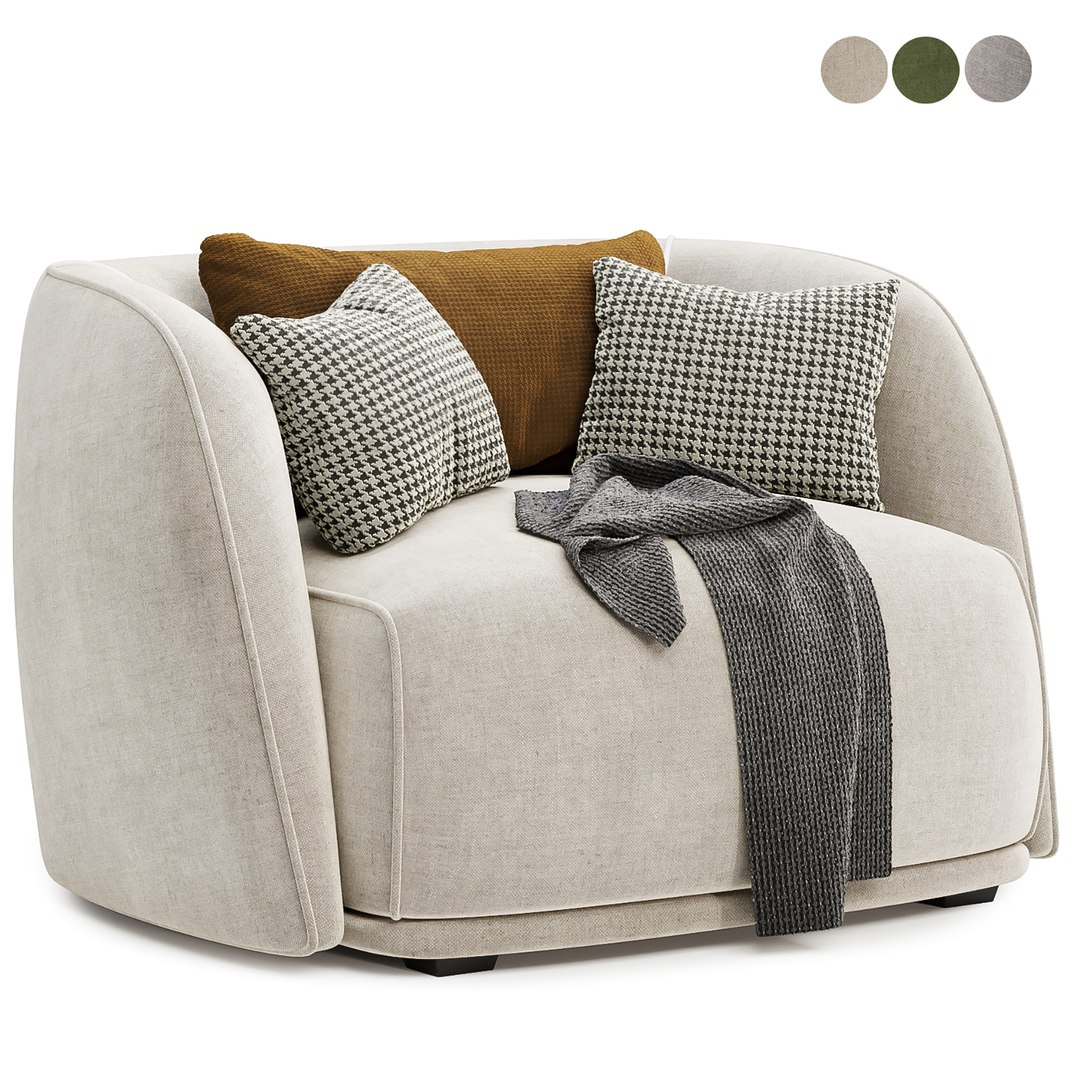 Troy Arm Chair Model - TurboSquid 2196866