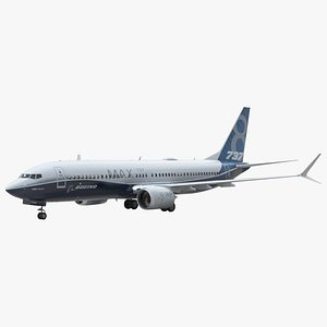 Boeing 737 MAX 8 Rigged for Cinema 4D
