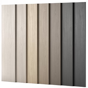 Wood materials Oak - 7 colors - set 03 3D model