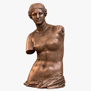 3D Venus de Milo Bronze Torso Printable model