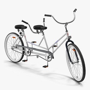Bicycle Built for Two Rigged 3D Model
