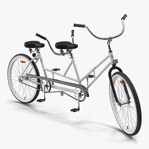 Bicycle Built for Two Rigged 3D Model