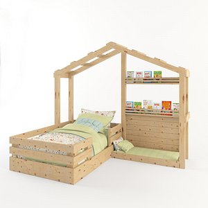 wooden-bed