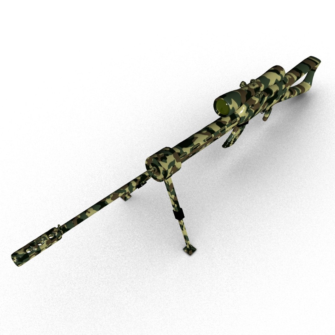3D Sniper Rifle Model - TurboSquid 1355181