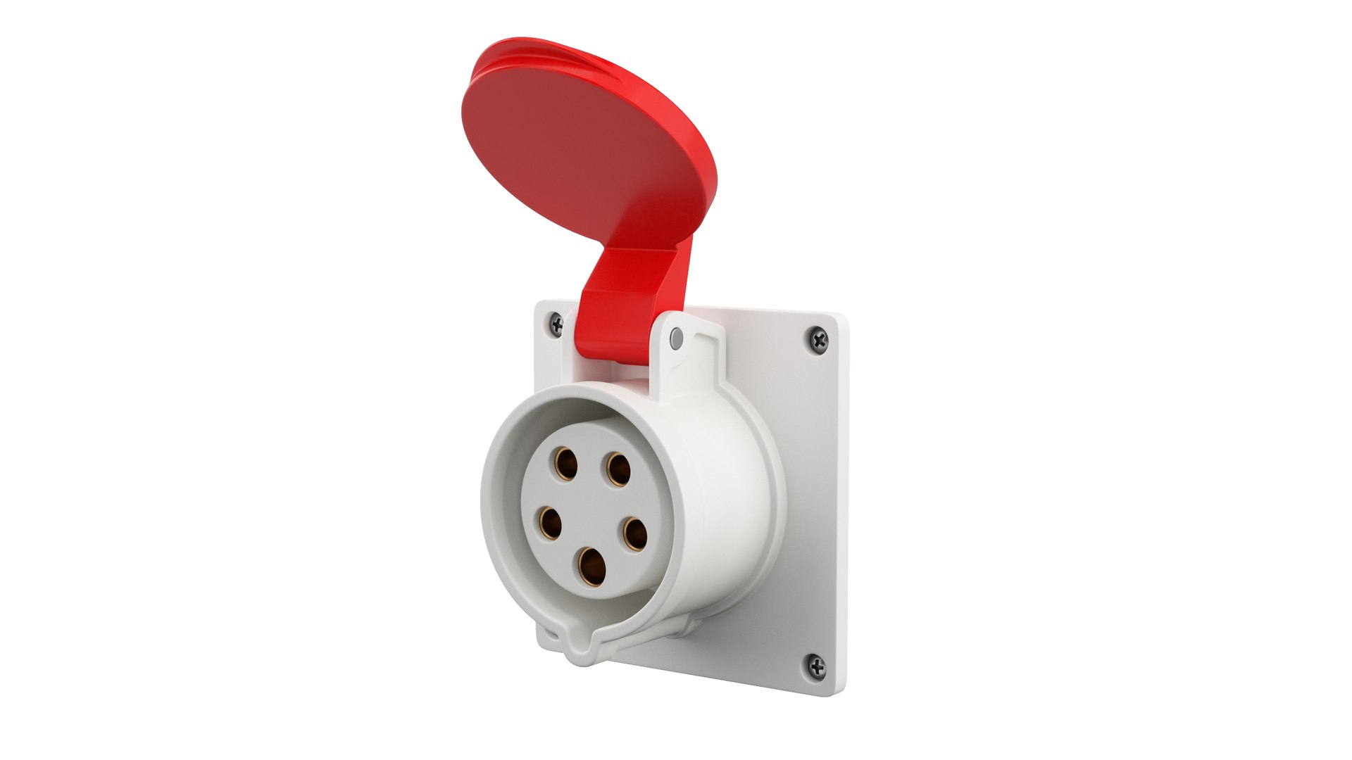 modelo 3d Three Phase Socket - TurboSquid 2068773