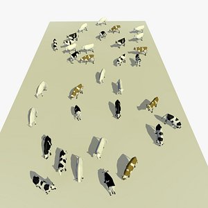 Many Animated Cows Version 2