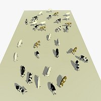 Many Animated Cows Version 2