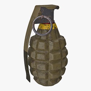 3D hand grenade mk2 model