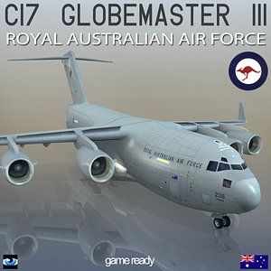 c-17 globemaster iii royal 3d model