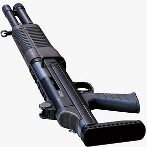 QBS-09 Shotgun - Mobile Ready Low Poly model