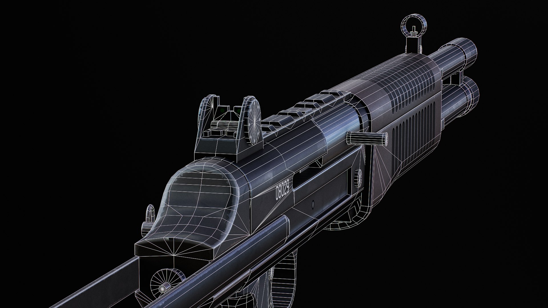 QBS-09 Shotgun - Mobile Ready Low Poly Model - TurboSquid 2277405