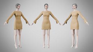Dress 51 Burnished Teak 3D model