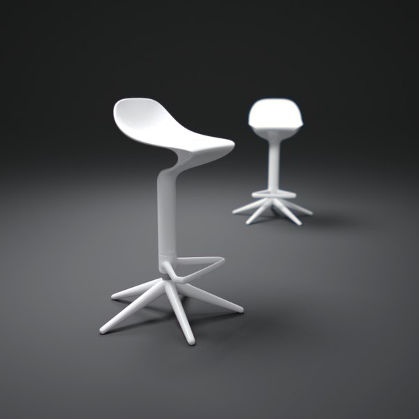 3d model kartell-spoon-stool