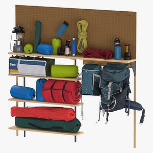 Camping Gear Storage Wall Clean and Dirty