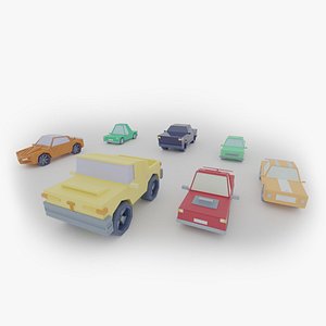 3D model Low-Poly Cars