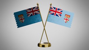 Table  Flag  of Fiji 3D model
