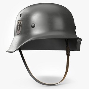 World War II German Soldier Helmet with Liner 3D model