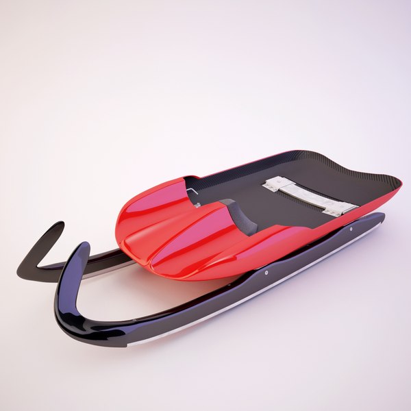 olympic luge sled 3d model