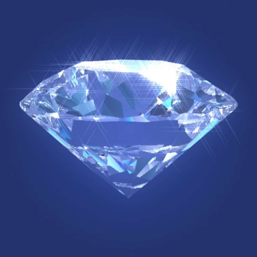 Diamond Pre-rendered Video Rotating 3d Model