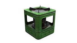 3D model green stove