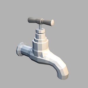 3d garden tap faucet spigot