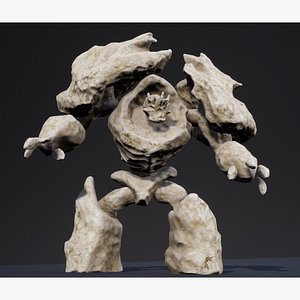 Stone golem 3D model