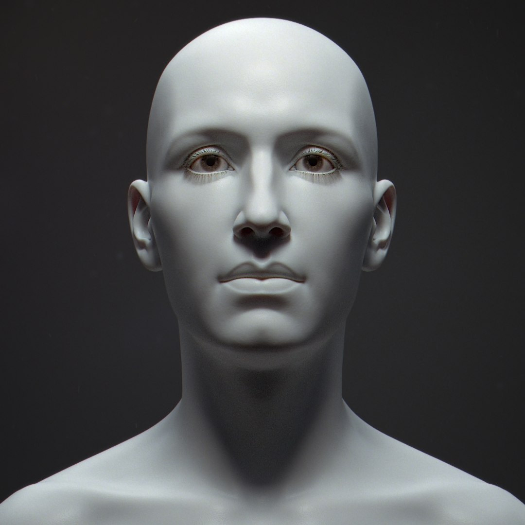 3D Model Human Bust Portrait - TurboSquid 1592531
