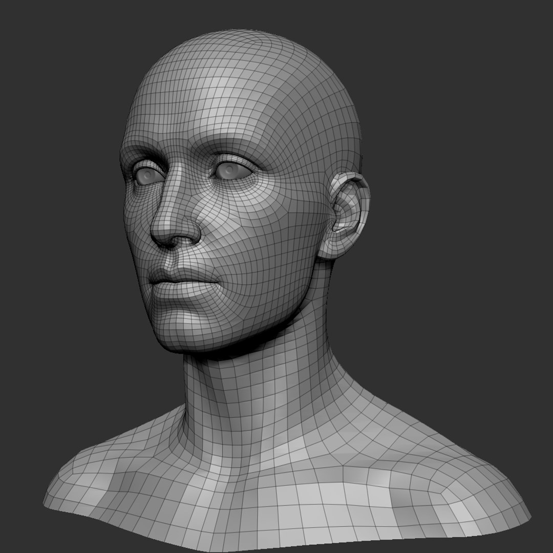 3D Model Human Bust Portrait - TurboSquid 1592531