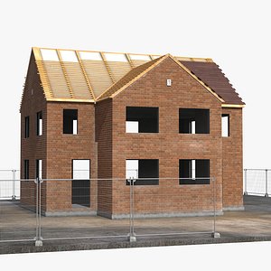 private house construction 4 3d model