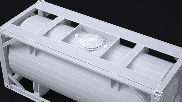 3D iso tank container model - TurboSquid 1552237